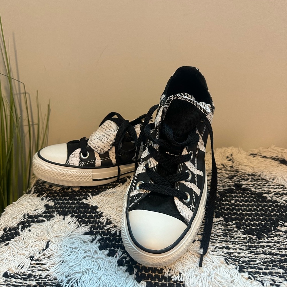 Brand new Zebra print converse